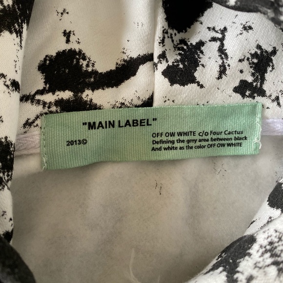 OFF-WHITE All Over Abstract Art Graphic Hoodie Med - Picture 5 of 5
